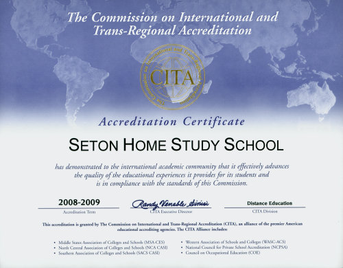 CITA Accreditation certificate CITA Accreditation certificate